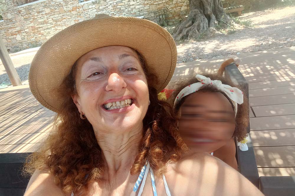 children pumpering in sifnos